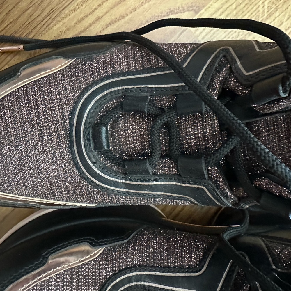 Michael Kors Black and Gold Athletic Sneakers - Picture 7 of 8